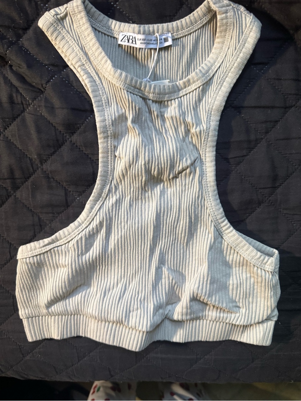 Zara Ribbed Crop Top BNWT